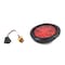 Truck-Lite Super 44, Led, Red, Round, 6 Diode, Stop/Turn/Tail, Black Grommet Mount Forget S.S.,  44030R3 - alternate 2